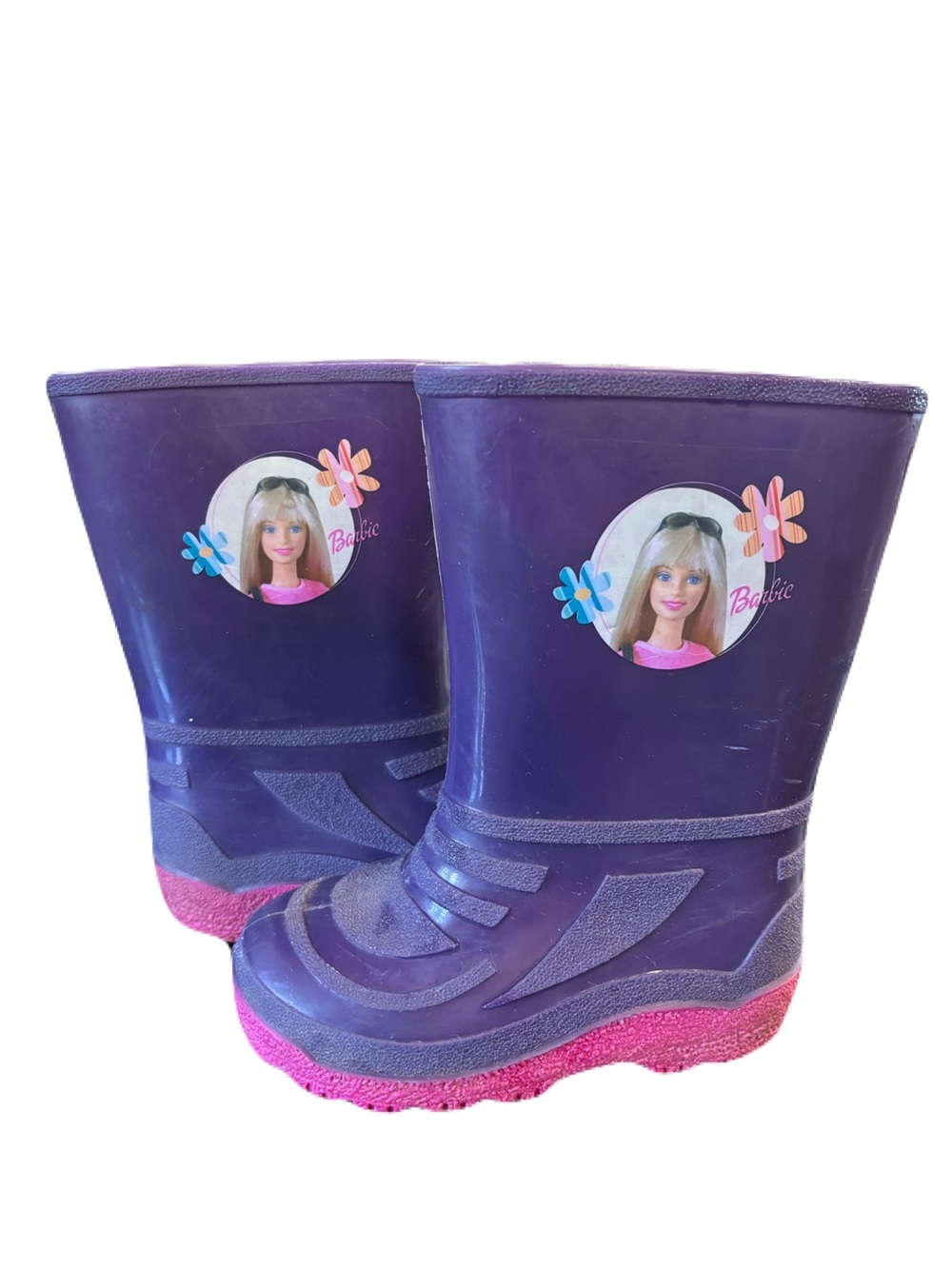 🌸VTG 90s Mattel Barbie × Kamik Rain Boots - Toddler Size 8